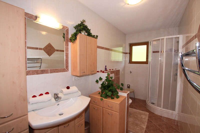 Appartement mit Badezimmer und Dusche und WC im Wipptal